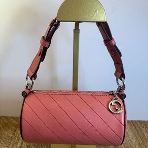 Gucci NWT Blondie Mini Shoulder Bag Pink Leather Purse Authentic